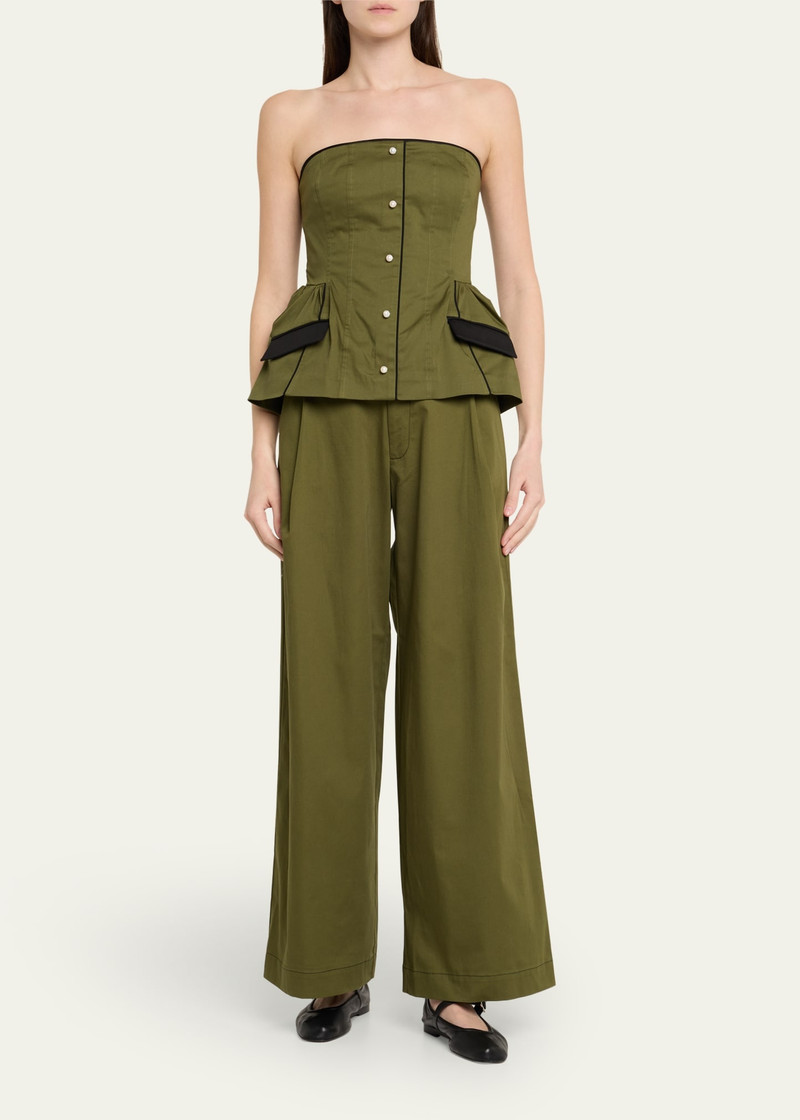 KIKA VARGAS Agnes Strapless Top outlook