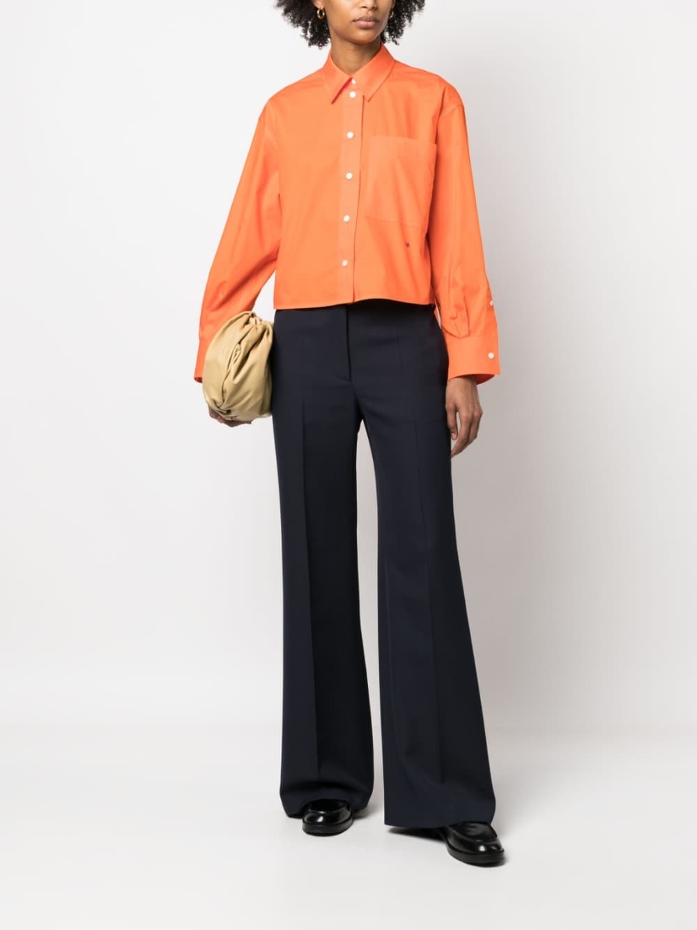 button-up cropped shirt - 2