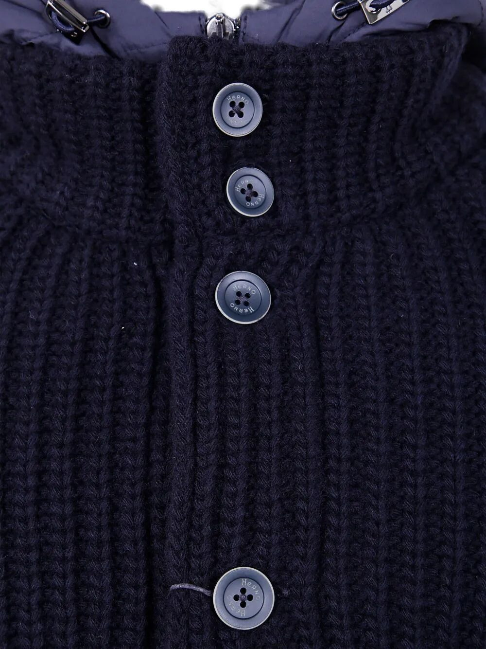 Herno Men Knit Under Waist Knit Jacket - 6