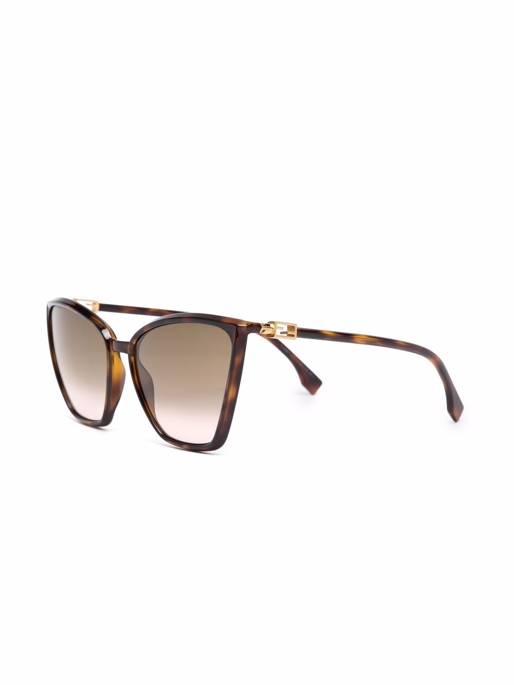 oversized cat-eye frame sunglasses - 2