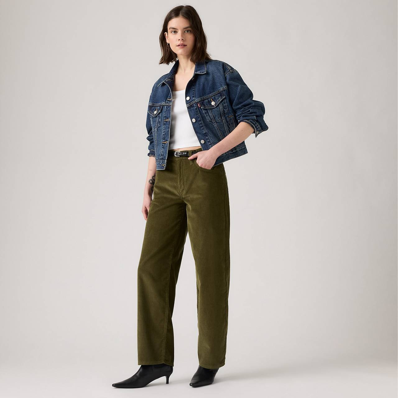 BAGGY DAD CORDUROY WOMEN'S PANTS - 3