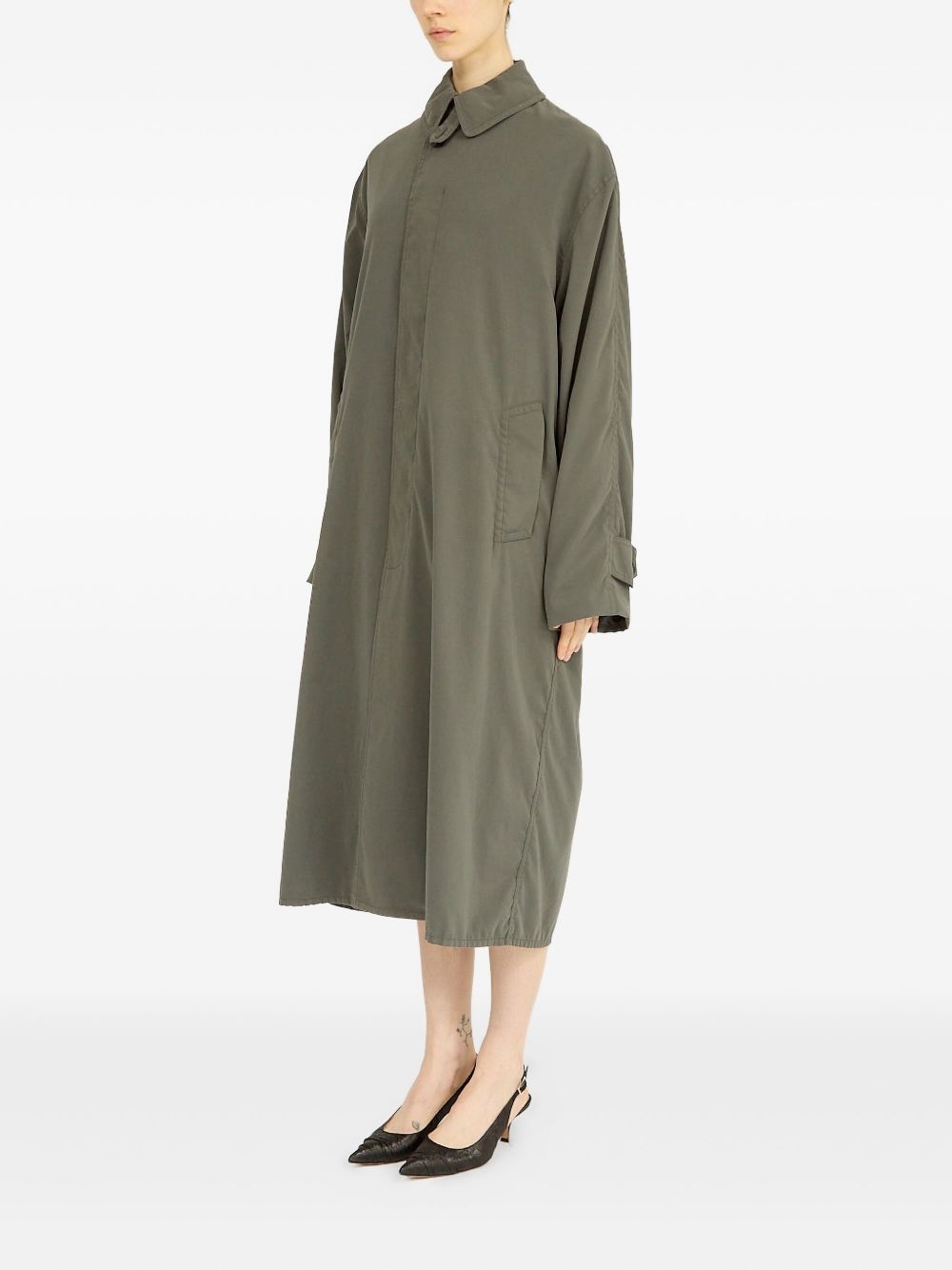 peached trench coat - 4