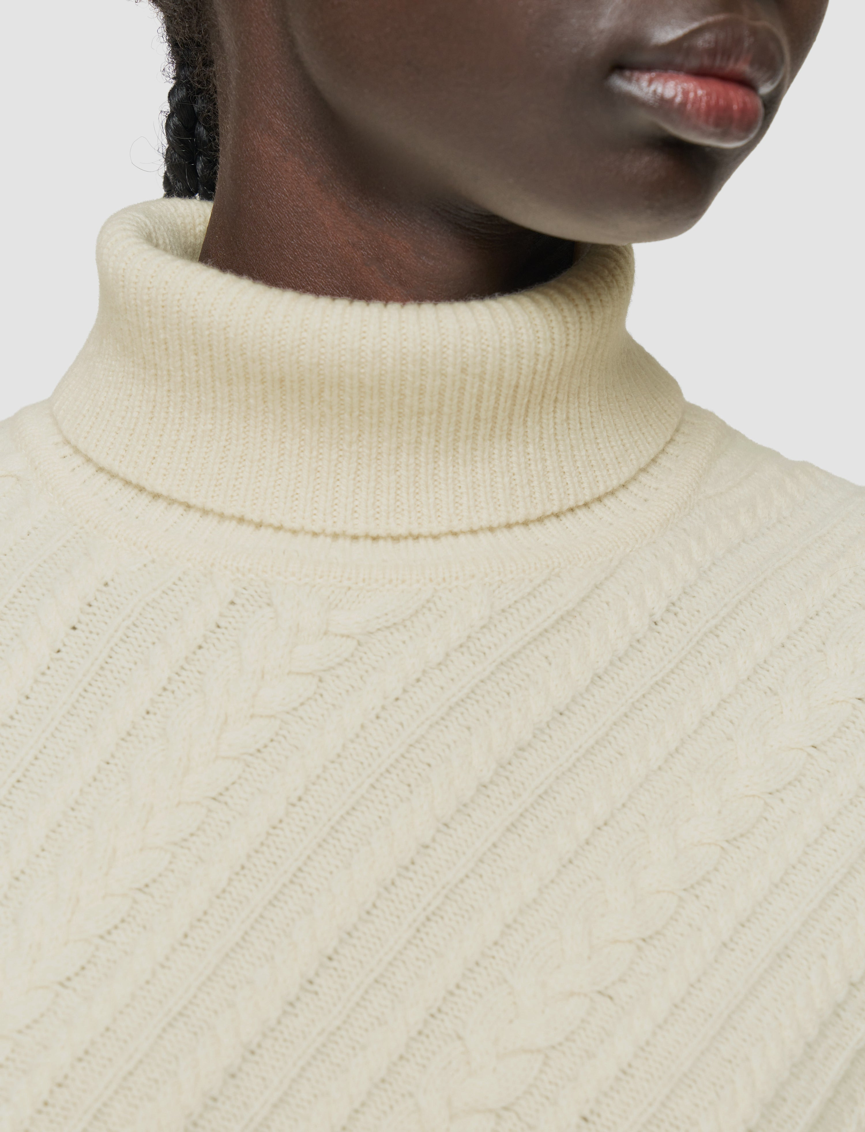 Cable Knit Wool Jumper - 4