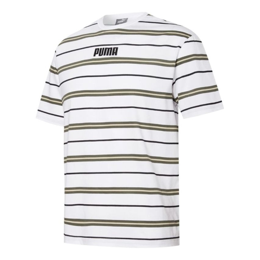 PUMA Modern Basics Advanced Tee Leisure Sports Short Sleeve White 847668-02 - 1