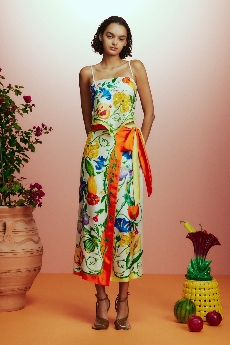 ALÉMAIS Flores Sarong Skirt outlook