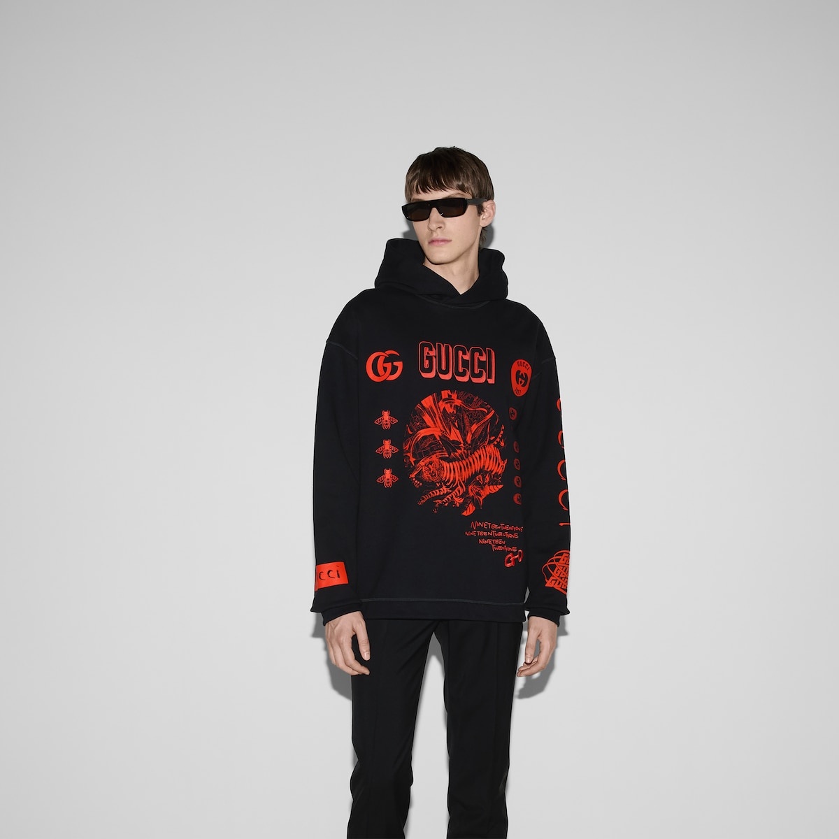 Gucci symbols hooded sweatshirt - 3