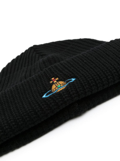 Vivienne Westwood Sporty Orb-embroidered beanie outlook