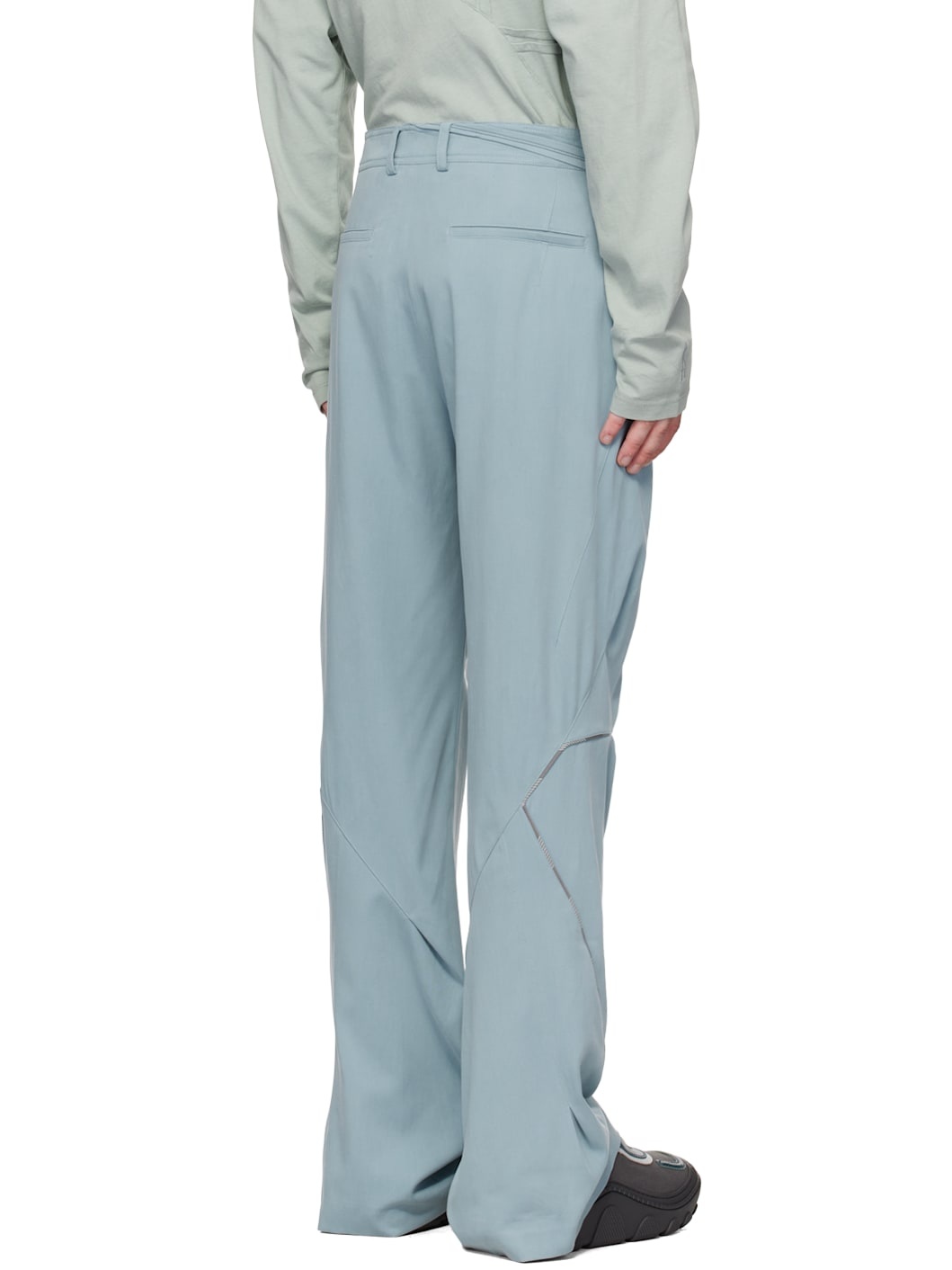 Blue Ohne K-Dart Trousers - 3