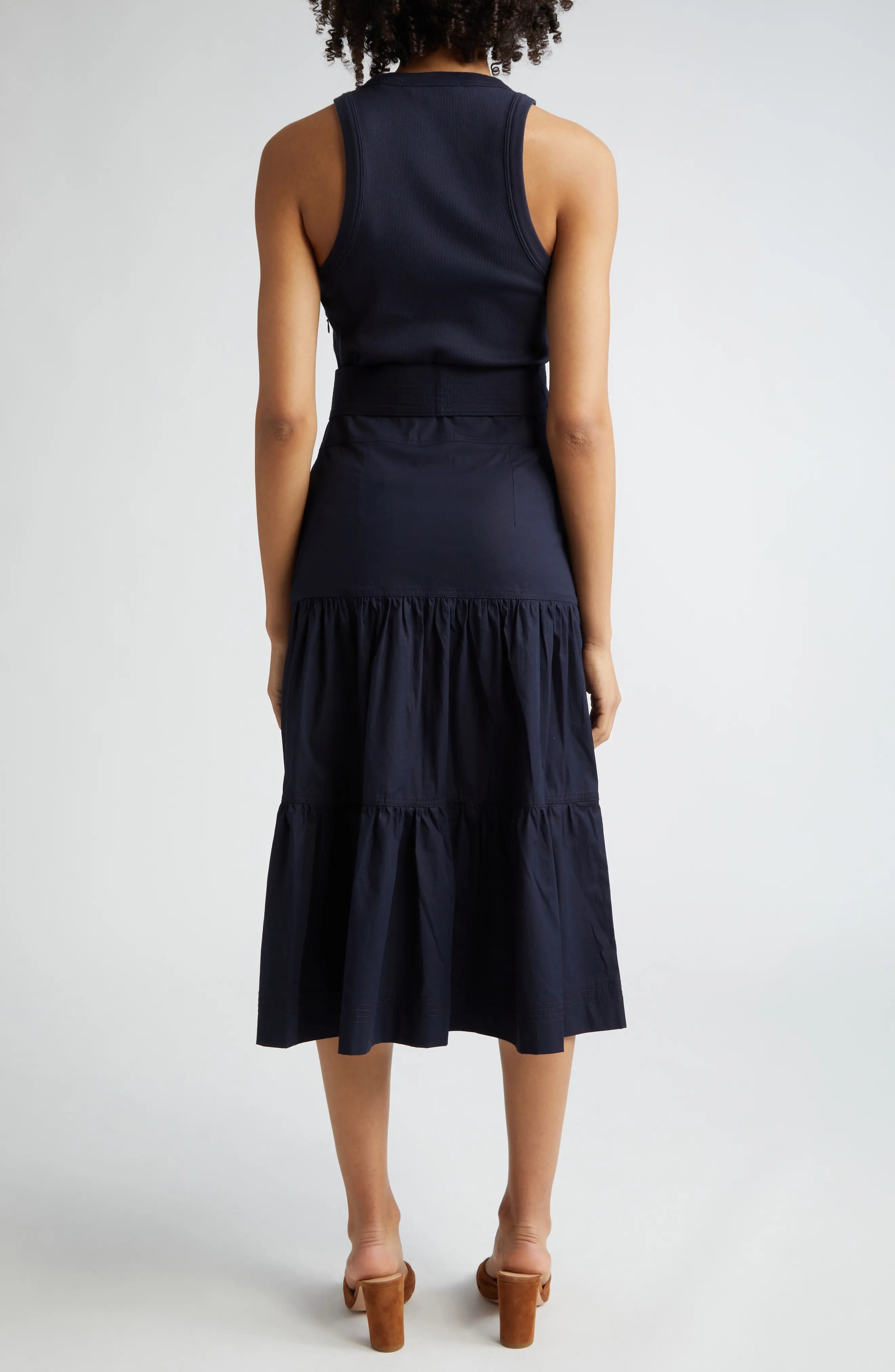 Austyn Belted Sleeveless Dress - 2