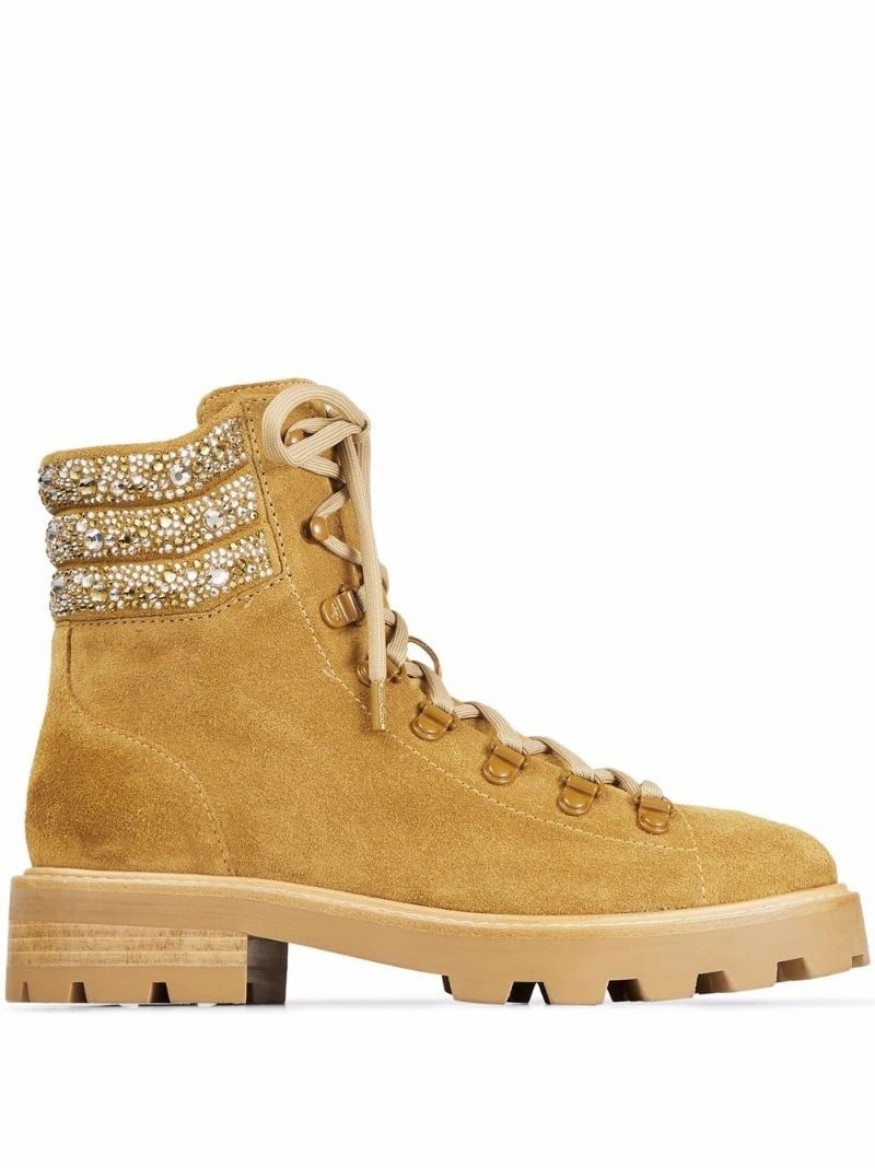 JIMMY CHOO Eshe suede flat boots outlook