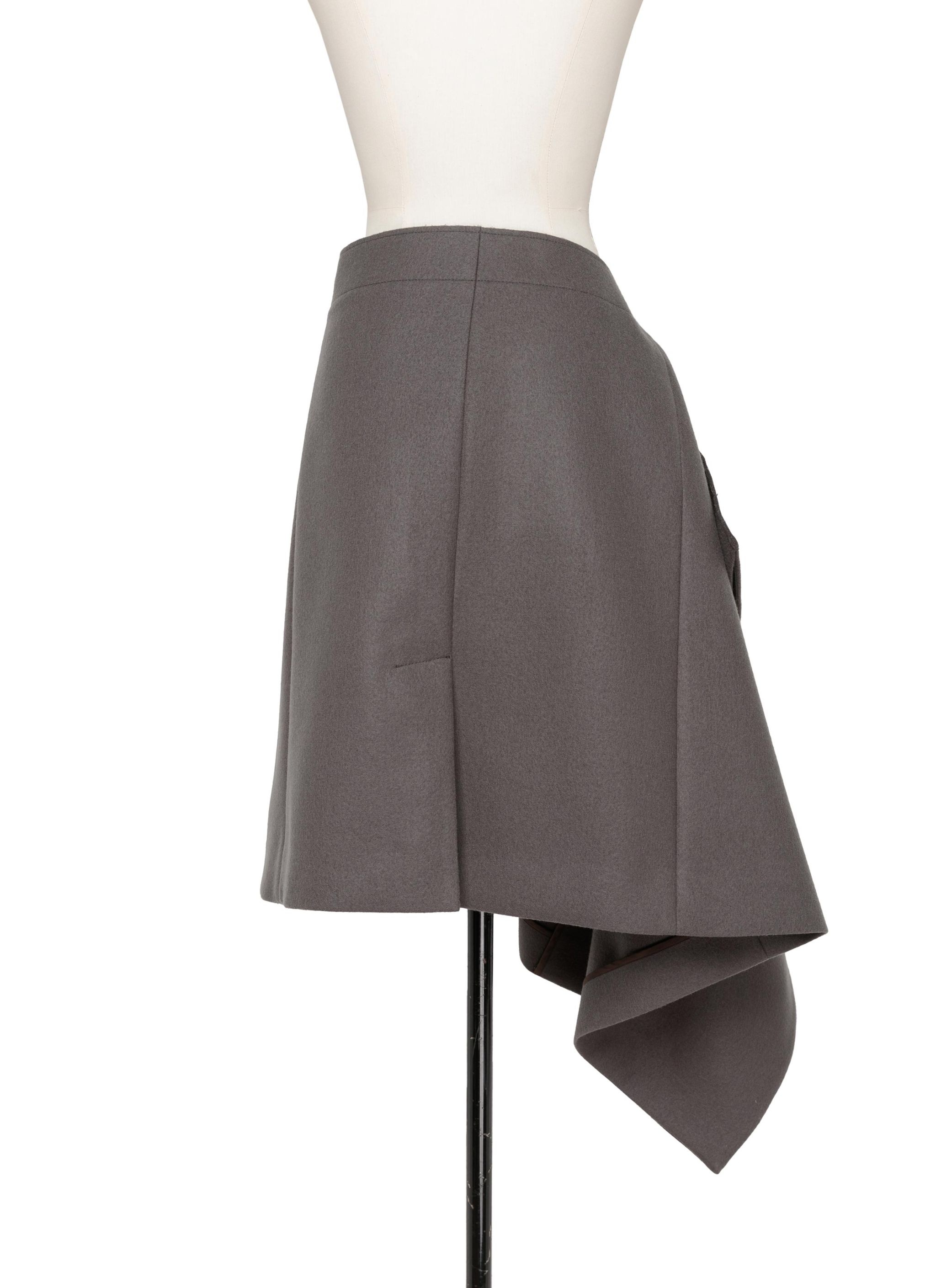 Wool Melton Skirt - 4