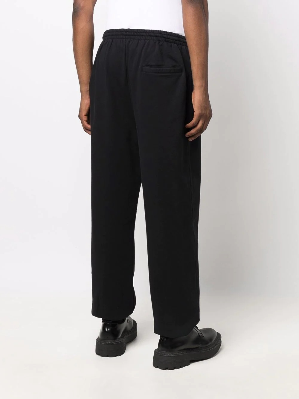 slogan-print cotton track pants - 5