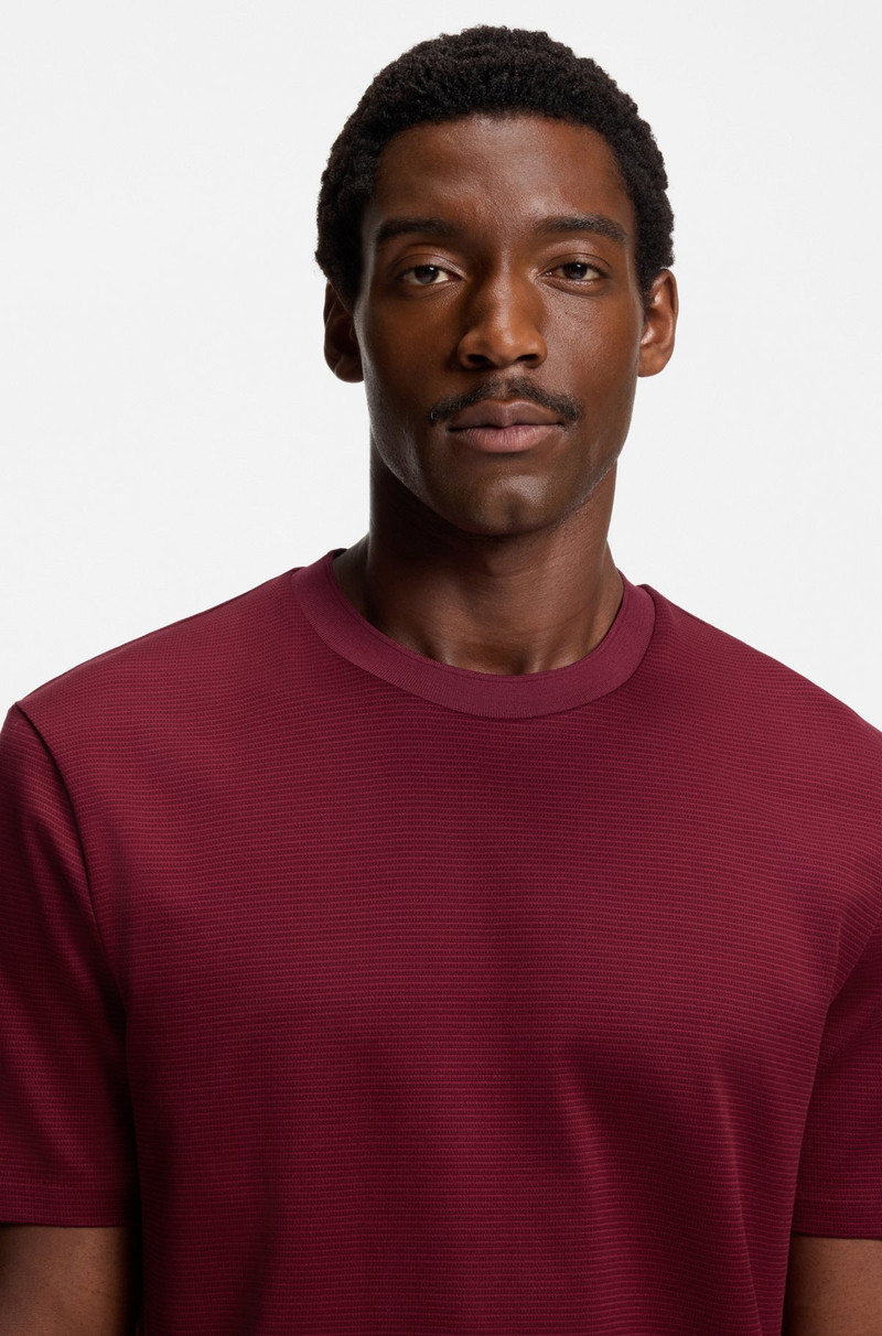 MERCERIZED-COTTON T-SHIRT WITH MICRO PATTERN 3