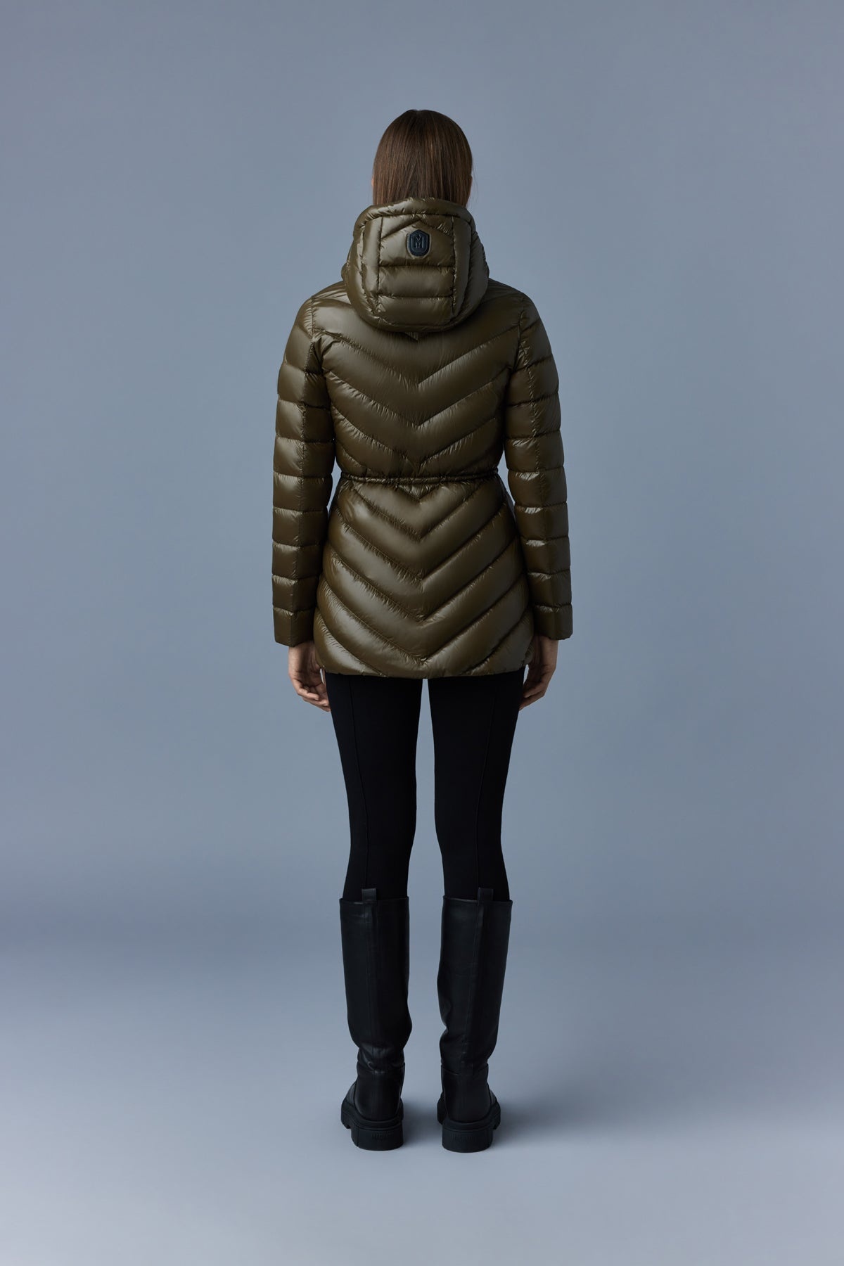 ARITA light hooded down chevron jacket - 5