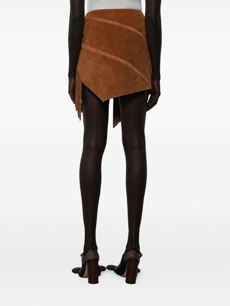 suede asymmetric skirt 5