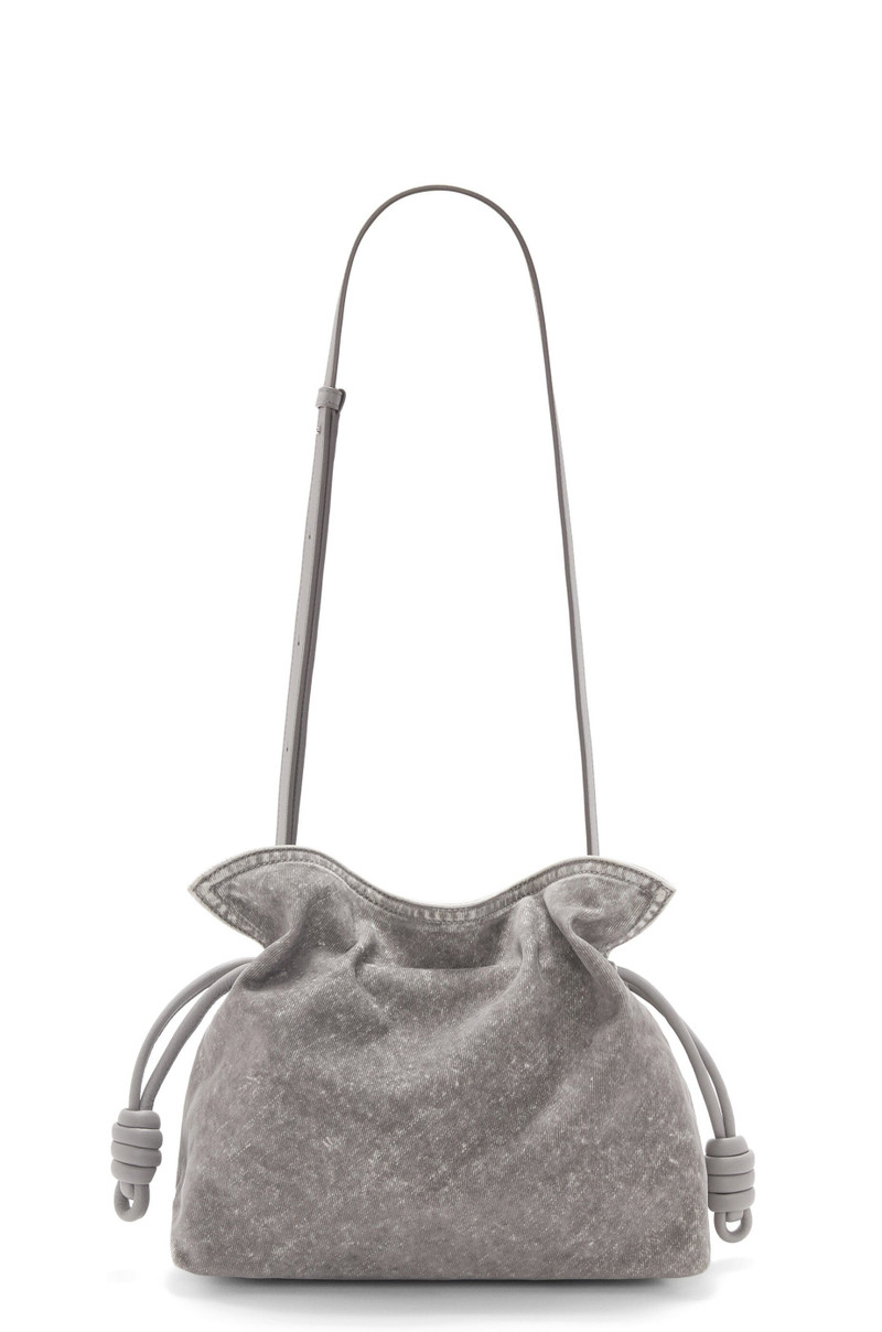 Flamenco clutch in denim 7