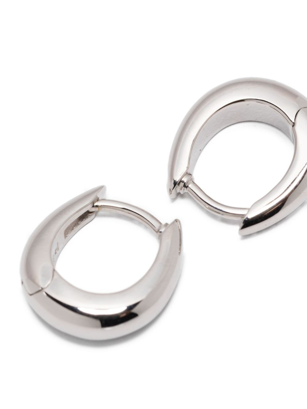 sterling silver huggie earrings - 2