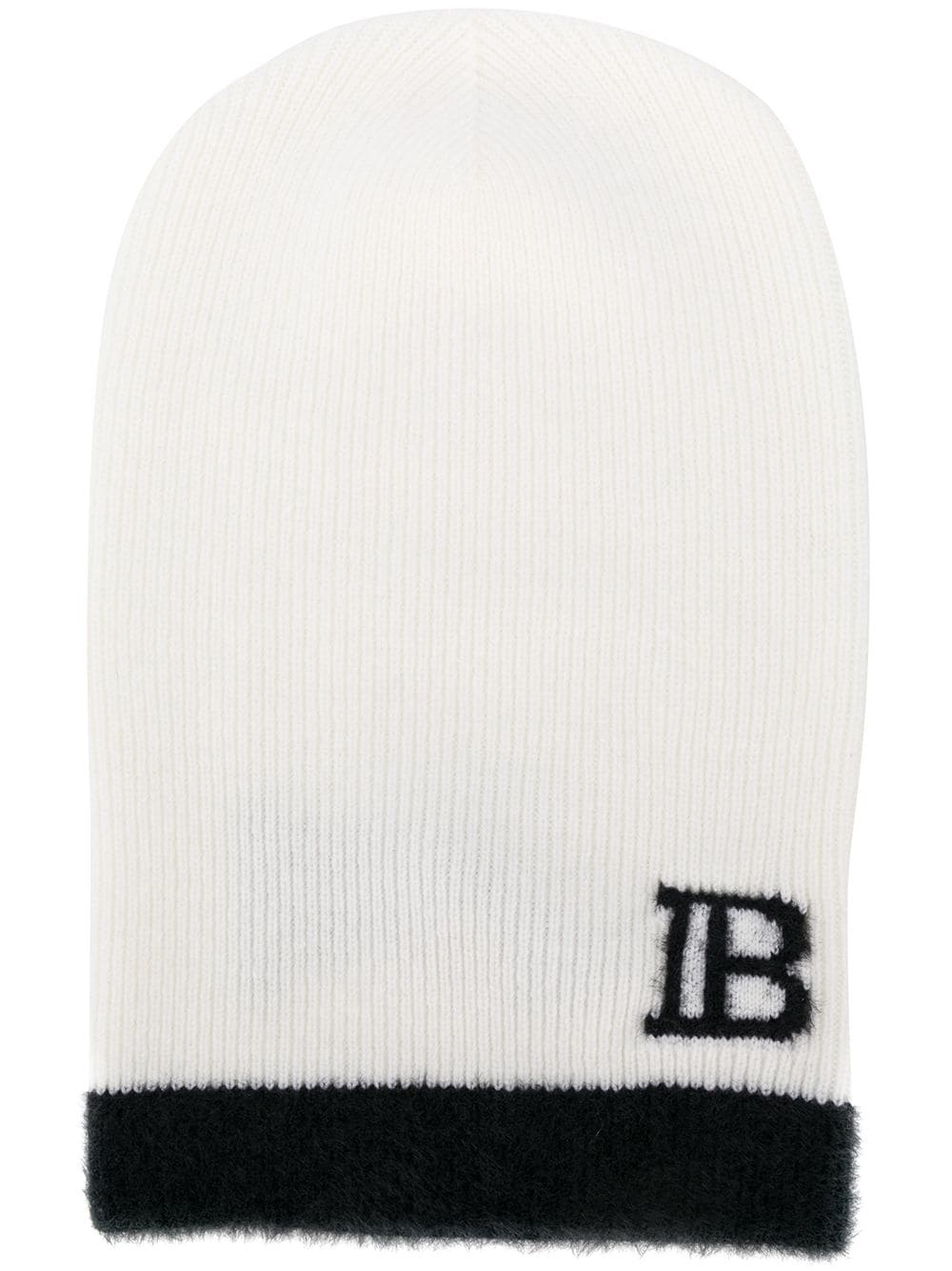 monogram knitted beanie - 1