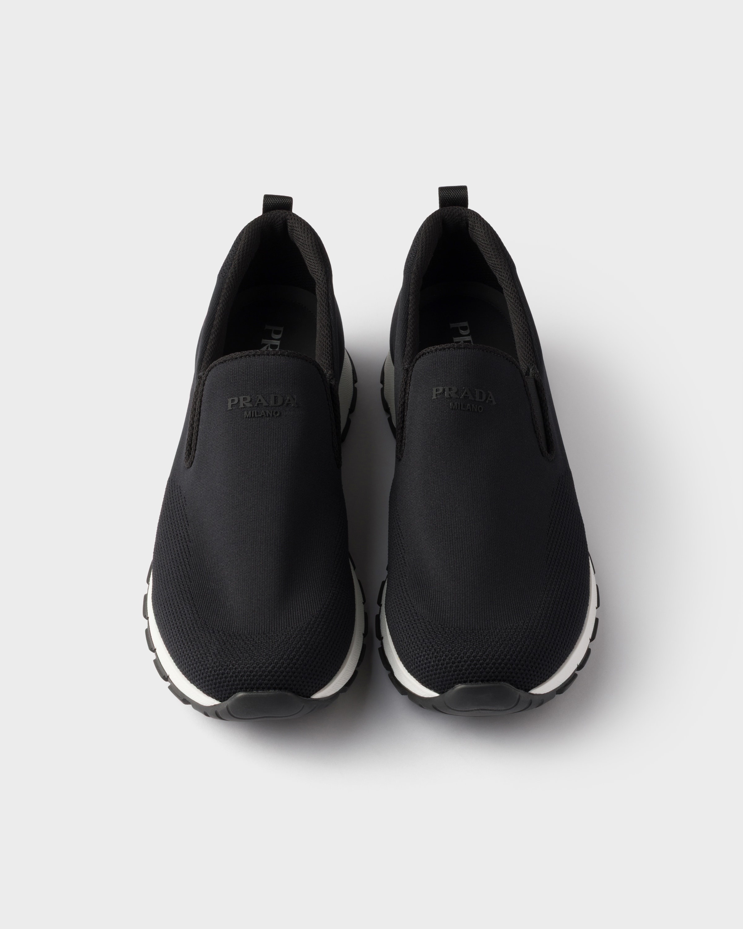 Stretch knit slip-on sneakers - 3