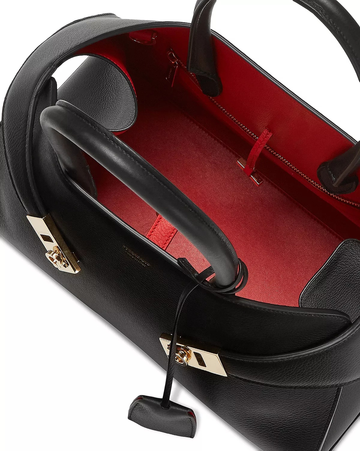 Hug Top Handle Leather Handbag - 4