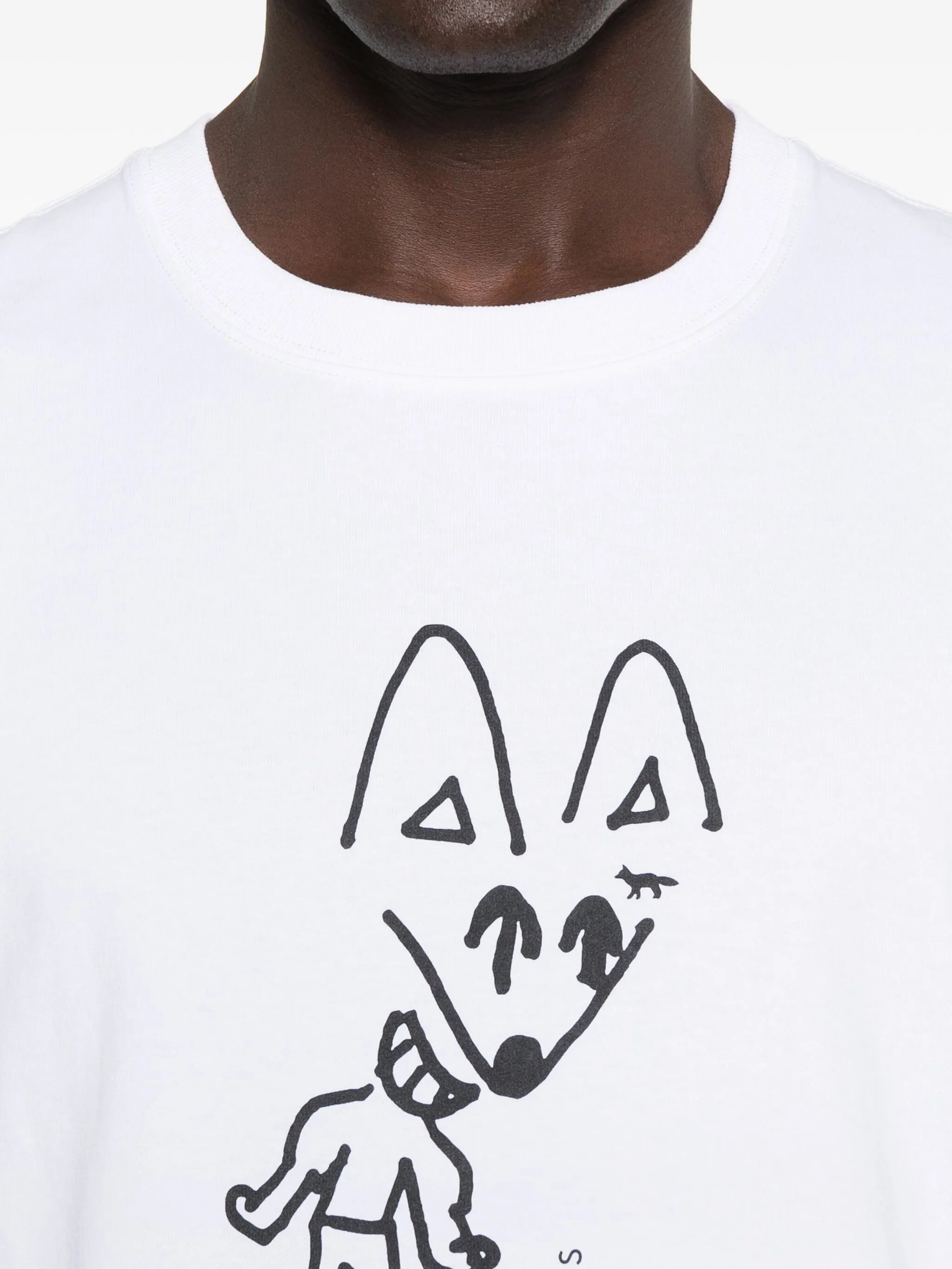 Maison Kitsuné Fox-print T-shirt - 4