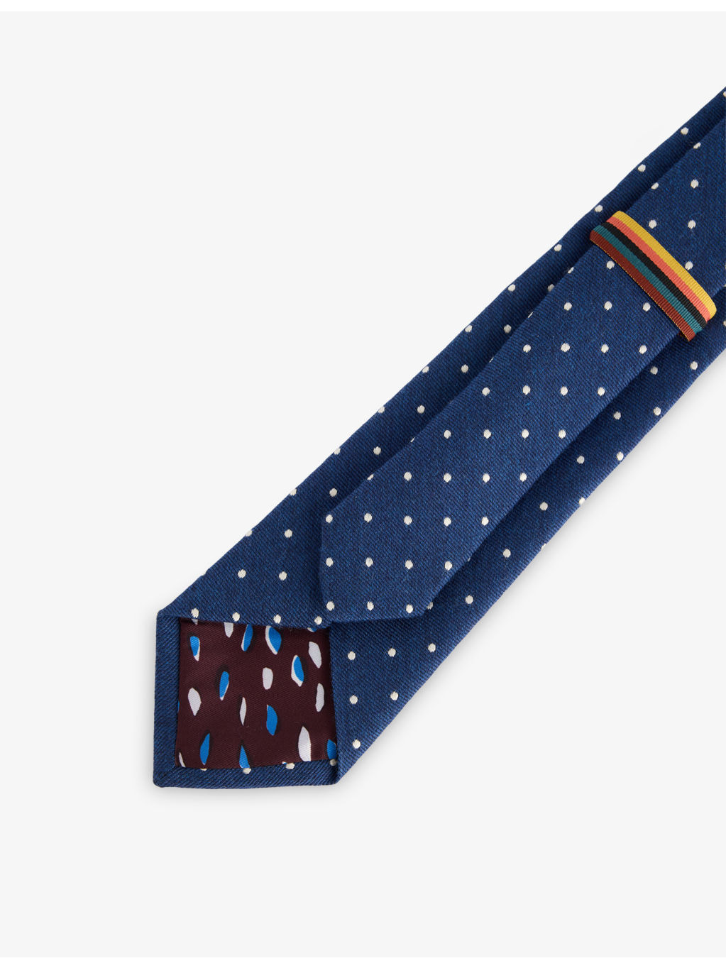 Polka-Dot Pointed-Tip Wool-Silk Tie - 4