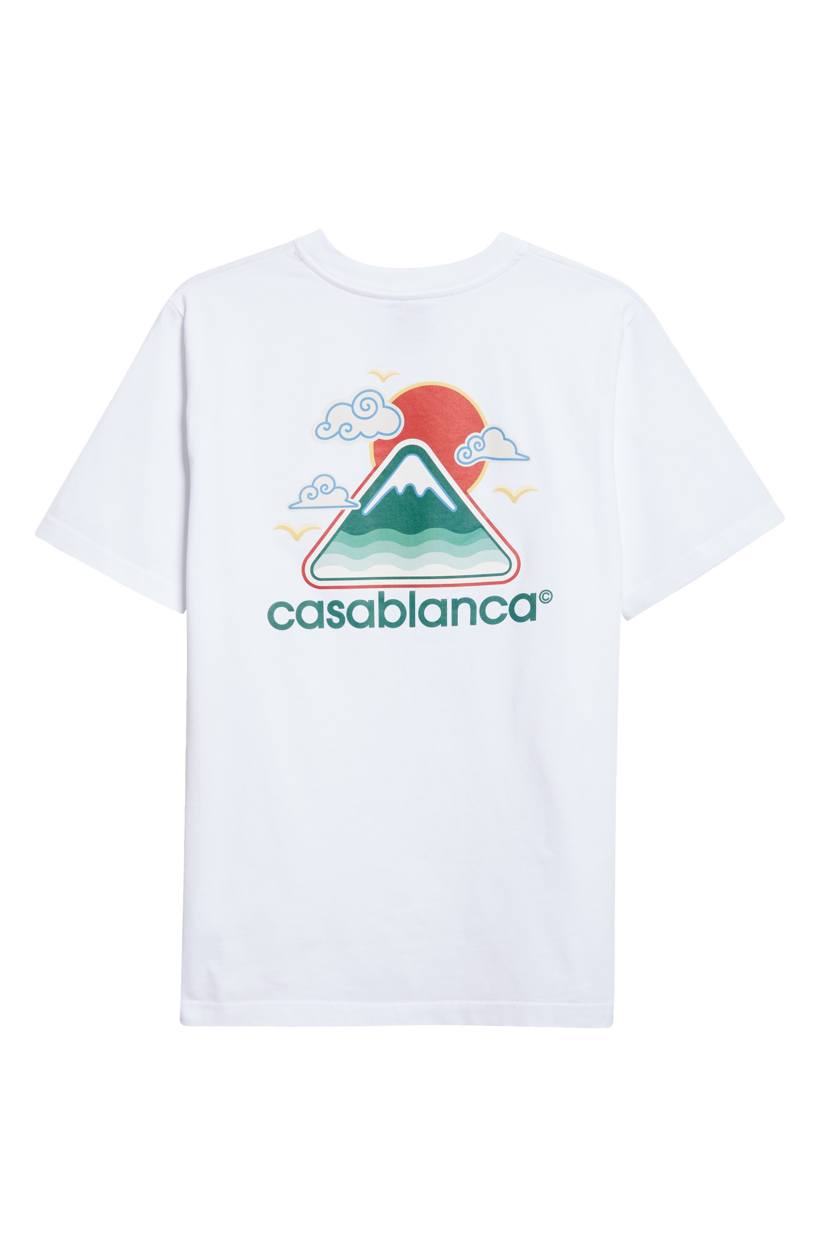 Casablanca Montagne Ondulee Graphic T-Shirt in White Jersey Montagne at Nordstrom - 7