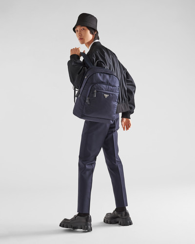 Prada Re-Nylon and Saffiano leather backpack outlook