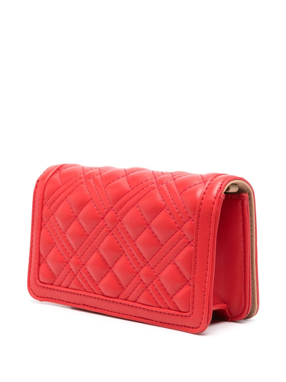 logo-plaque clutch bag - 3