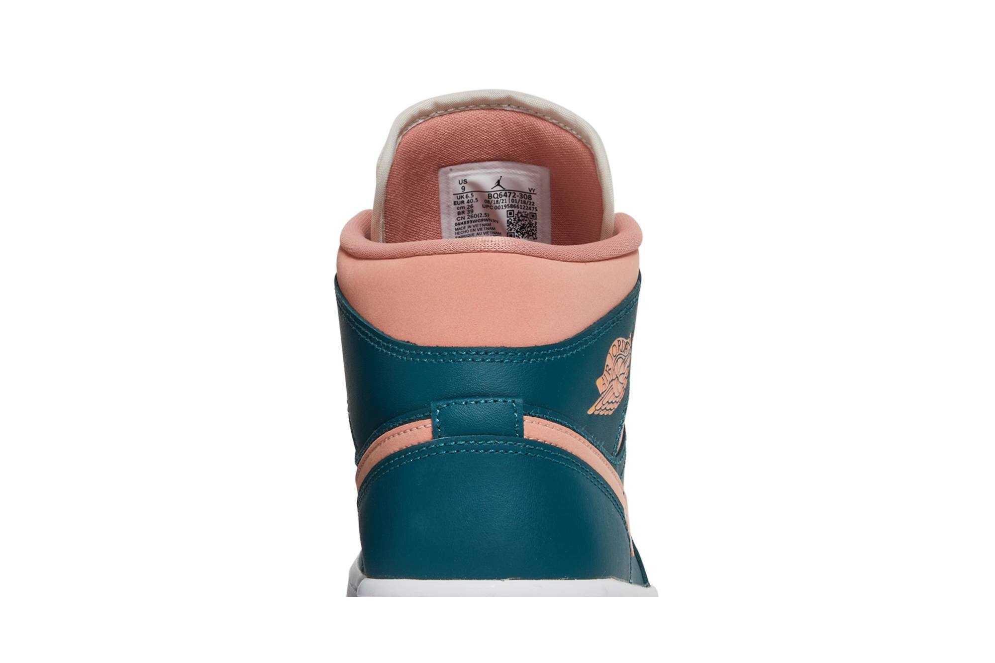 Wmns Air Jordan 1 Mid 'Dark Teal Green' - 7