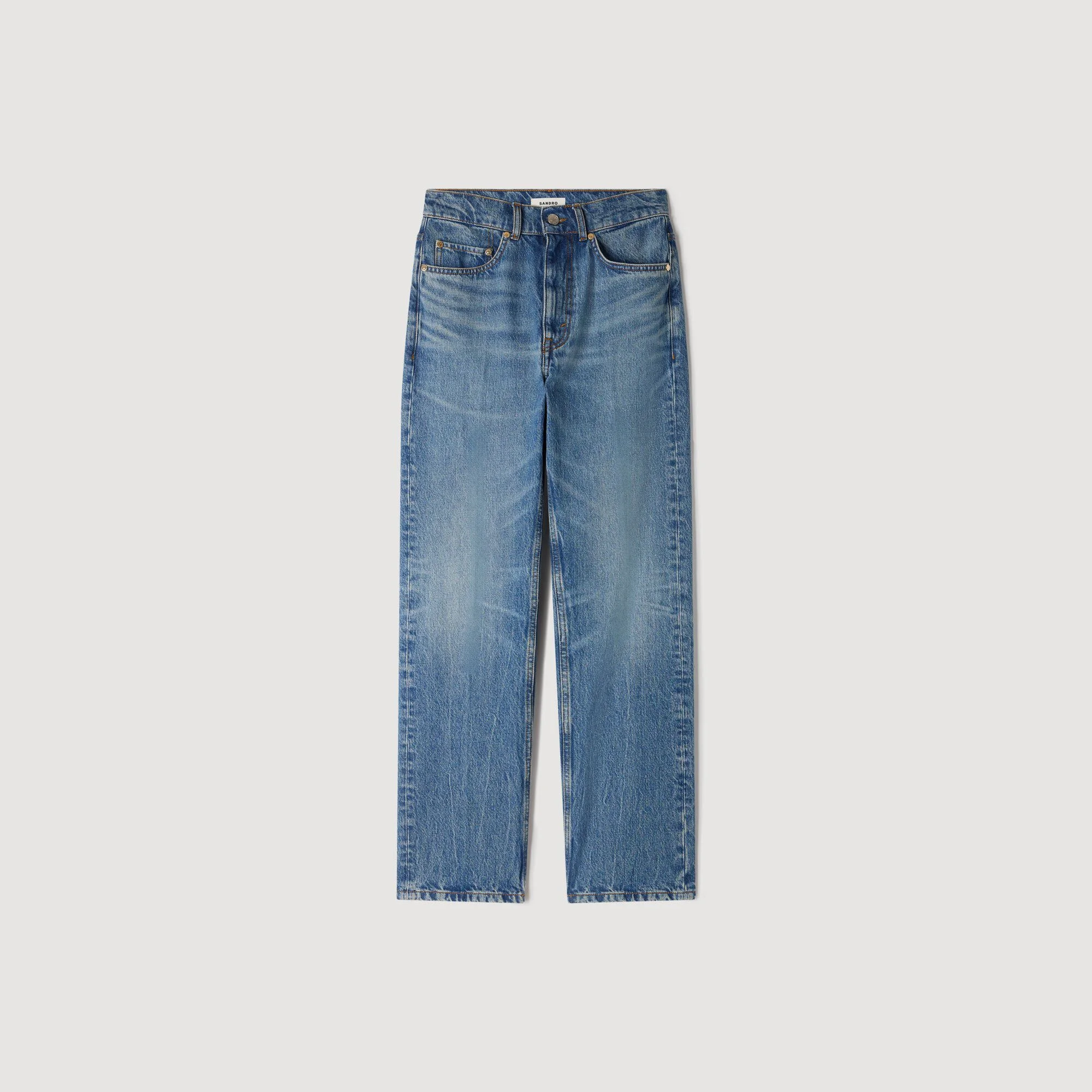 STRAIGHT-LEG 5-POCKET JEANS - 1