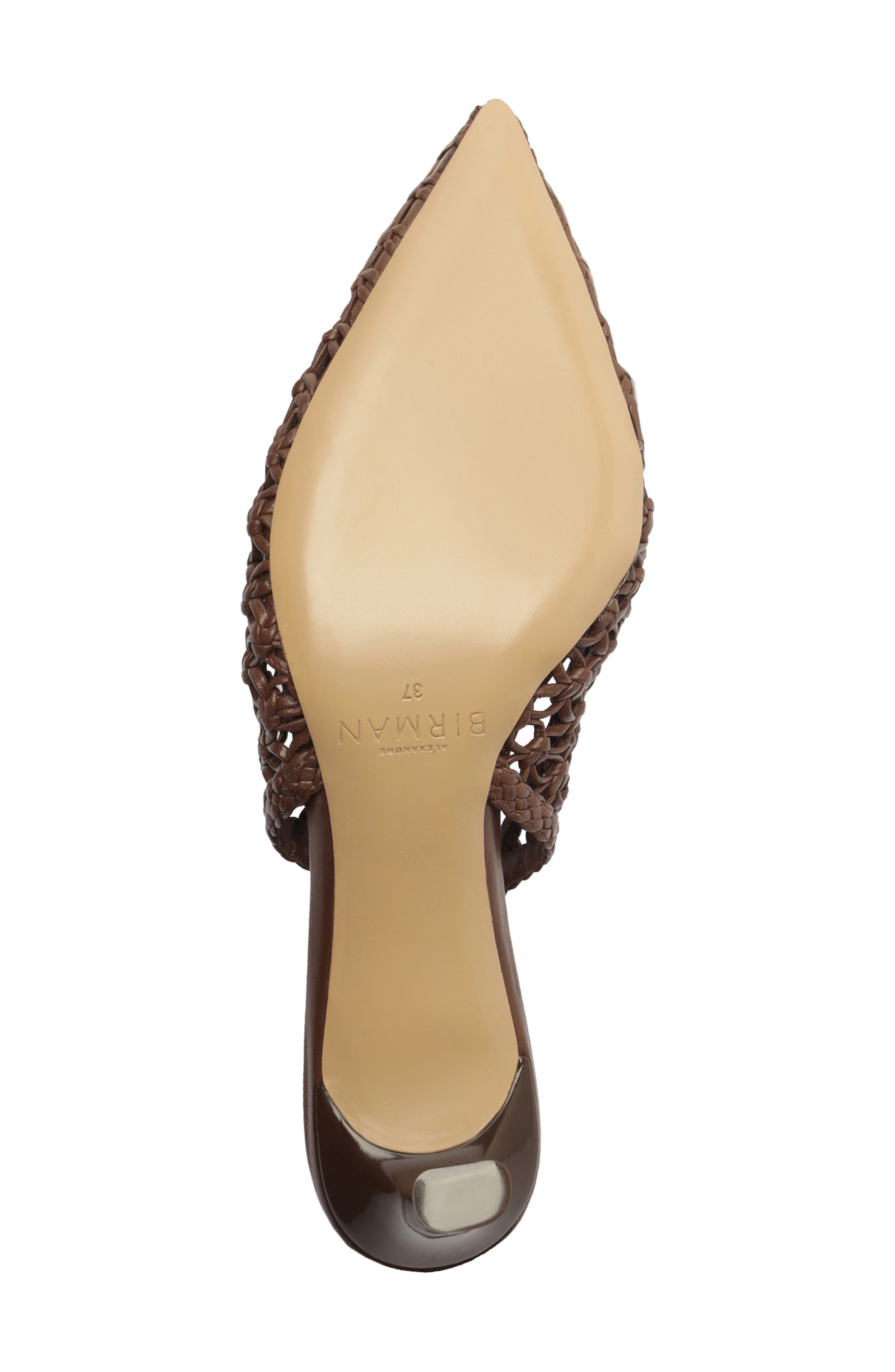 Alexandre Birman Jane Tresse Pointed Toe Slingback Pump in Rich Brown at Nordstrom - 6