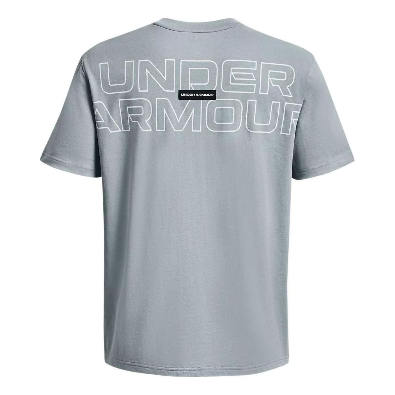 Under Armour Outline Heavyweight T-shirt 'Grey Blue' 1379109-465 - 2
