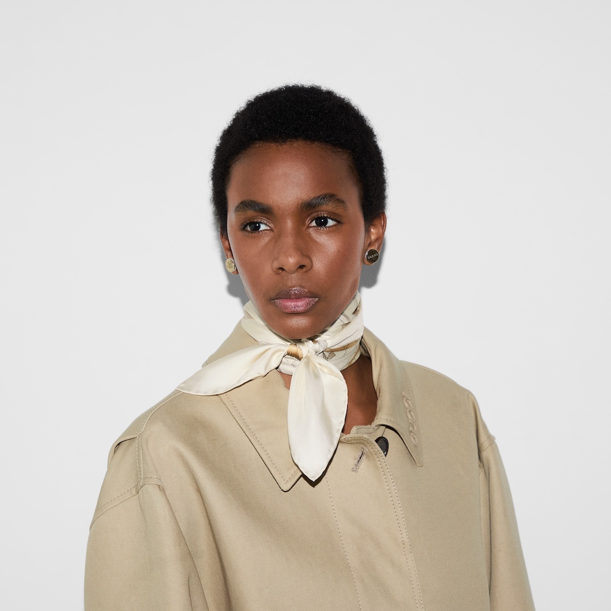 Printed silk carré - 3