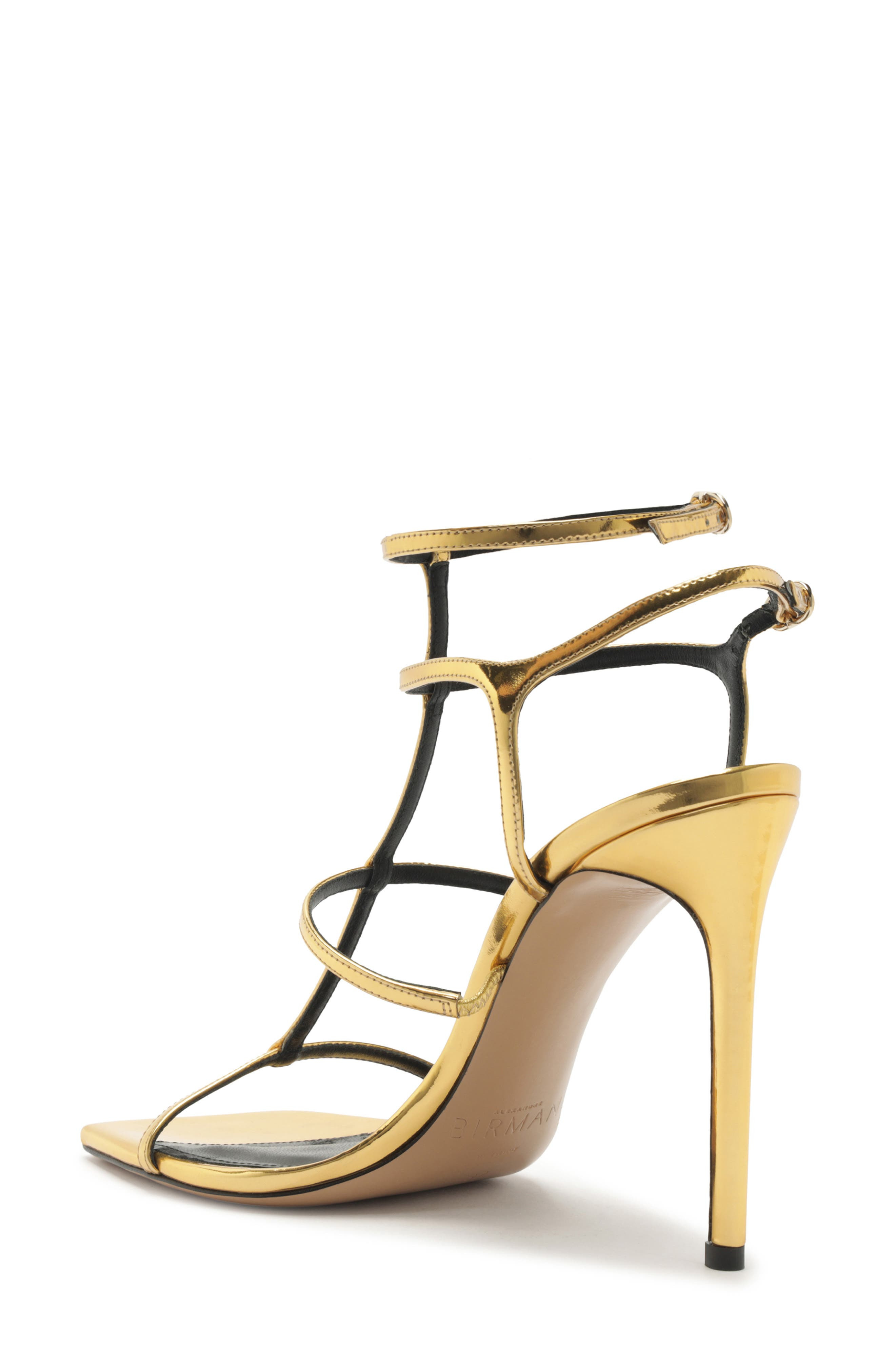 Alexandre Birman Amanda Cage Sandal in Golden at Nordstrom - 2