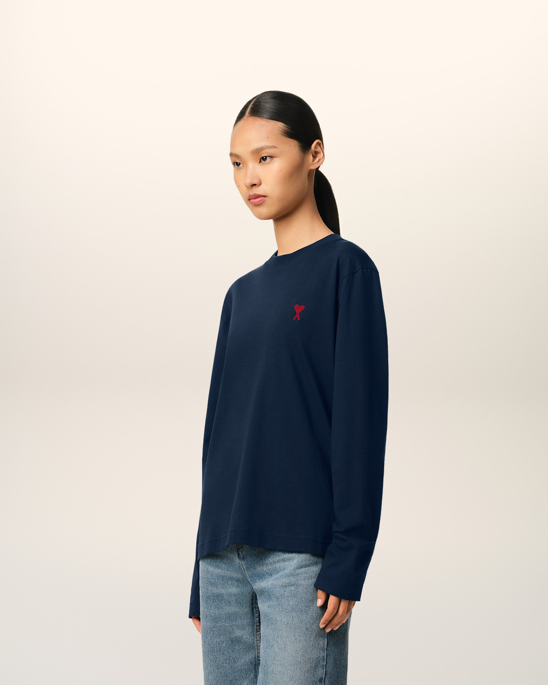 NAVY COTTON AMI DE CŒUR T-SHIRT - 12