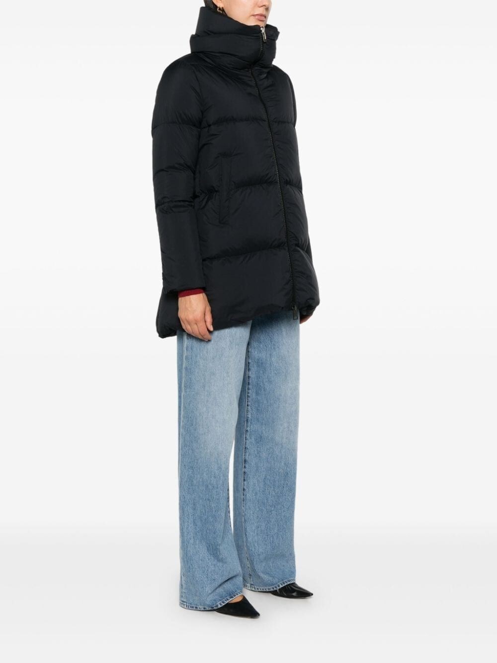 `A-Shape Relaxed` Padded Jacket - 3