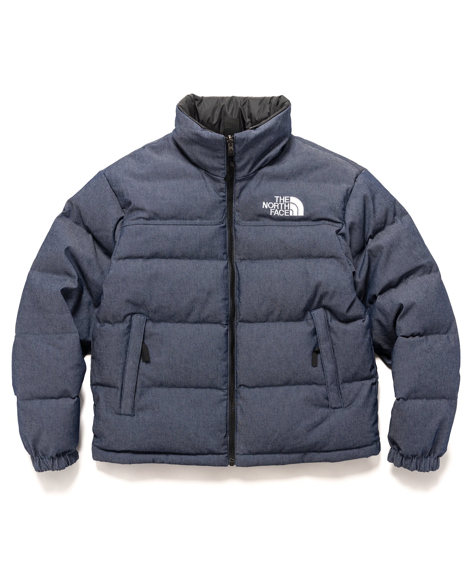 The North Face 92 Reversible Nuptse Jacket Denim Blue | REVERSIBLE