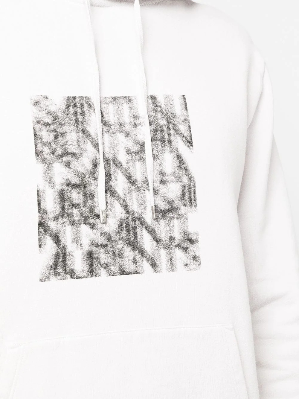 optical illusion-print relaxed hoodie - 5