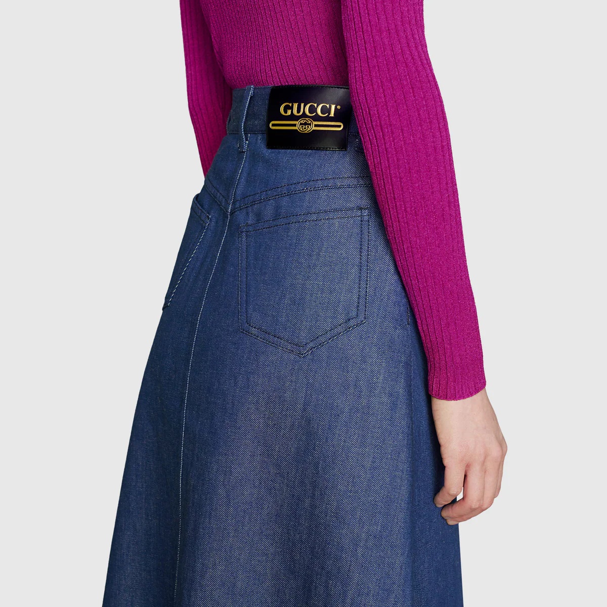 Organic denim skirt - 5
