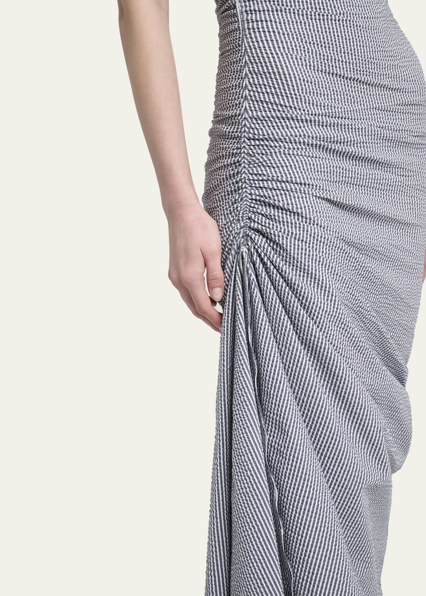 Sleeveless Ruched Tank Maxi Dress - 5
