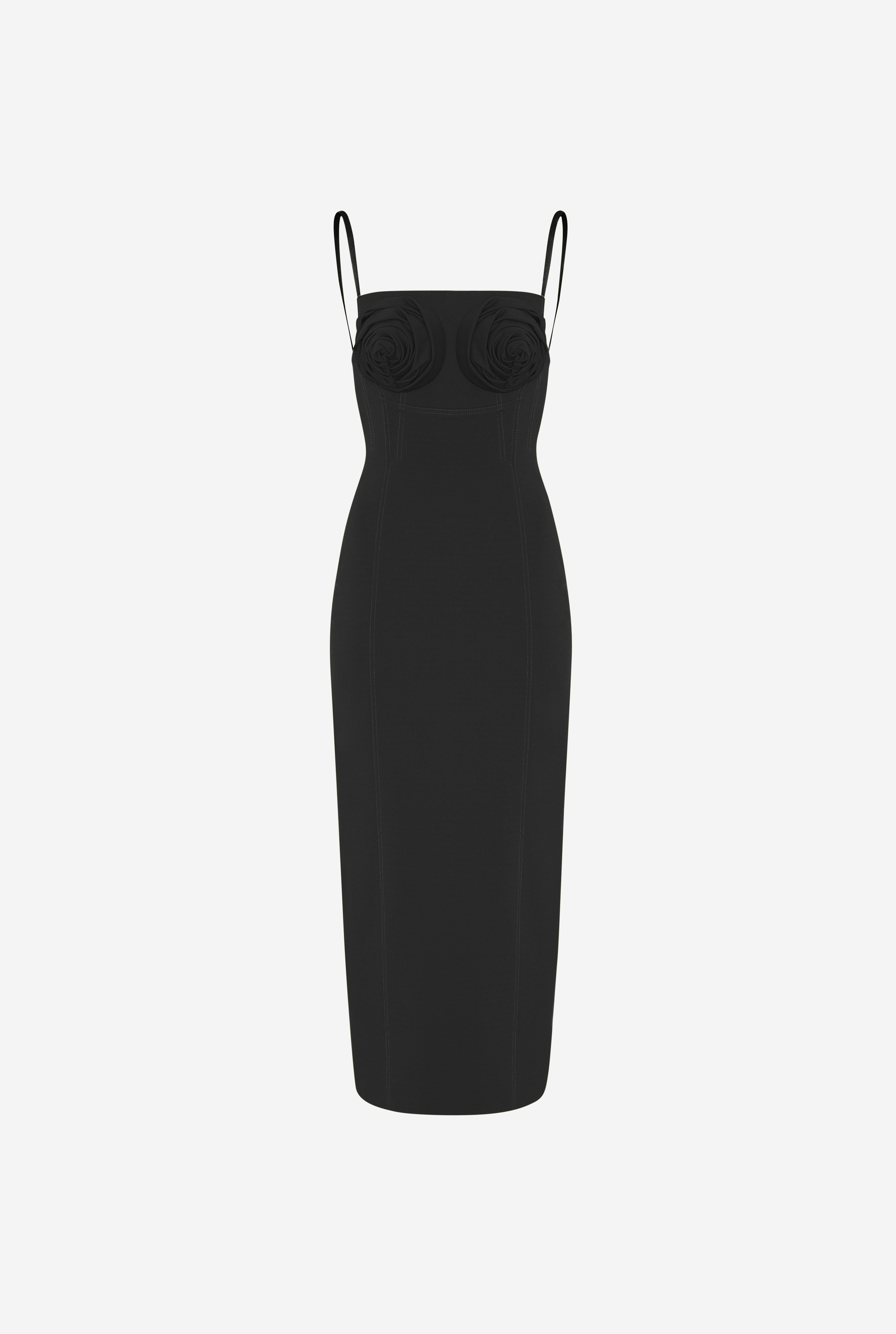 THE BLACK CONICAL BRA CUP DRESS - 5