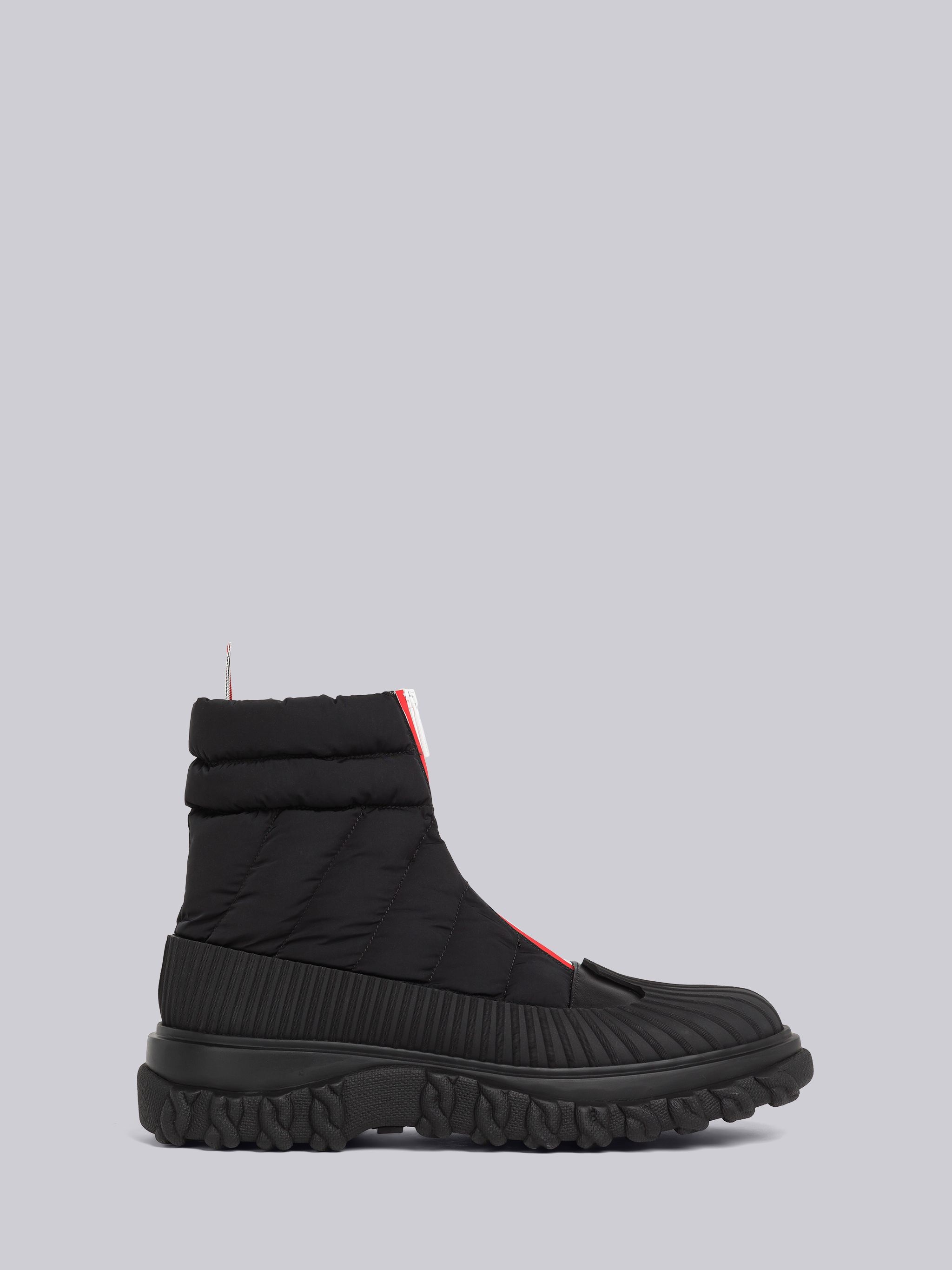 Poly Twill Quilted Zip Up Duck Boot - 1