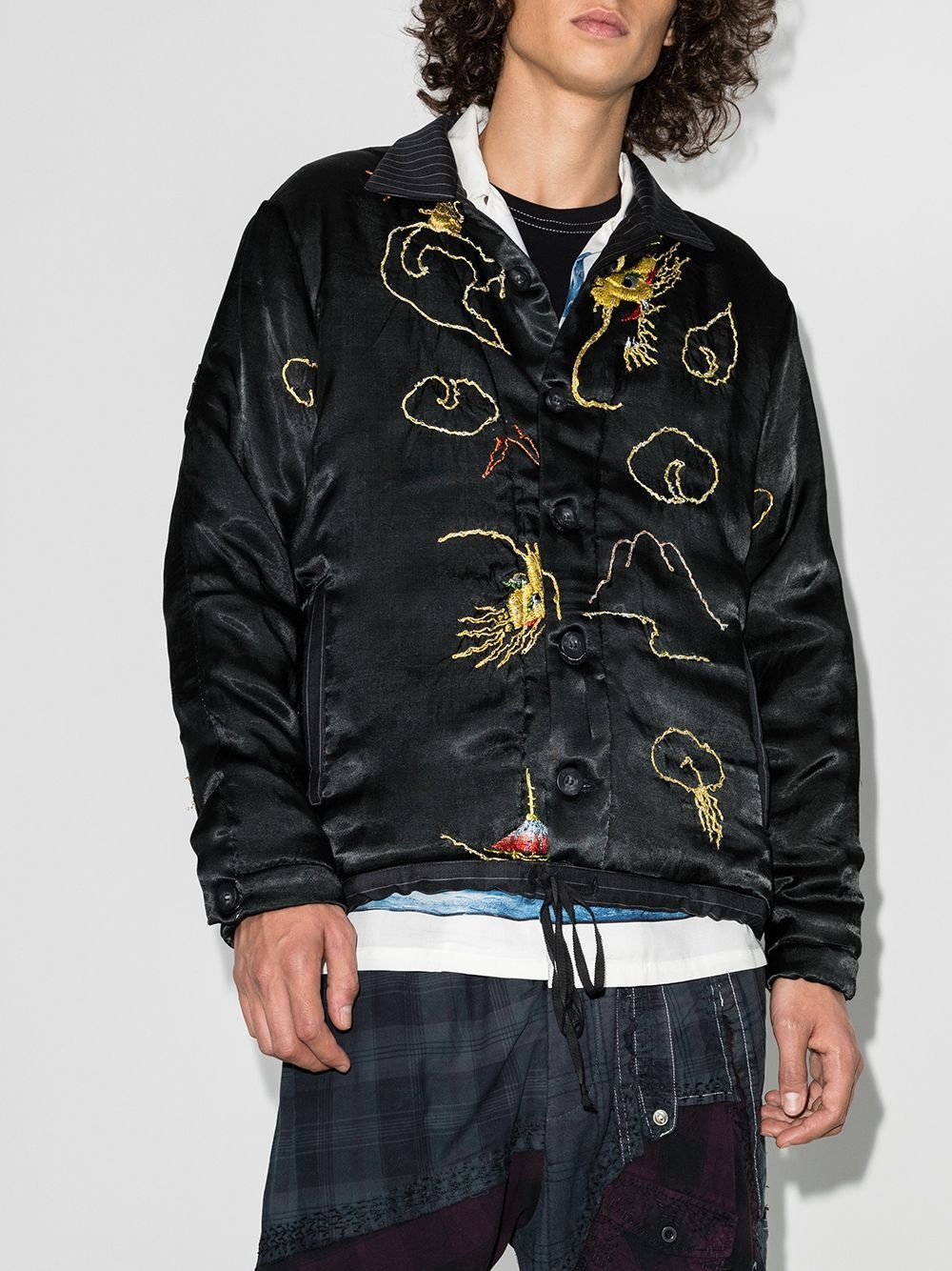 Jono dragon-embroidered  bomber jacket - 2