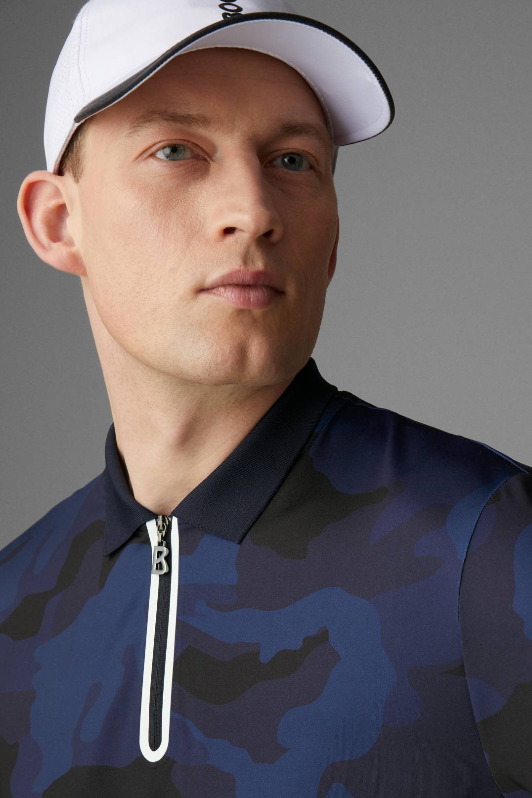 TIZIO FUNCTIONAL POLO SHIRT IN NAVY BLUE/BLACK - 4