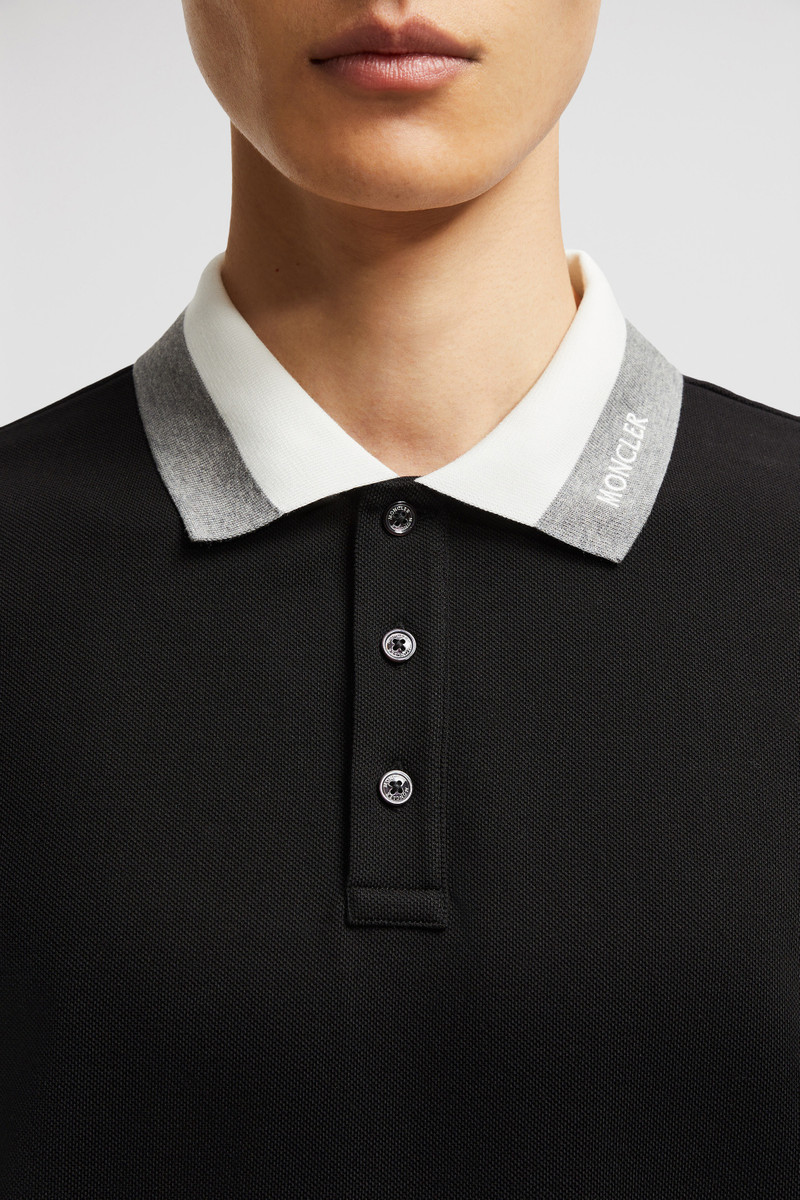 Embroidered Logo Cotton Piquet Polo Shirt 6