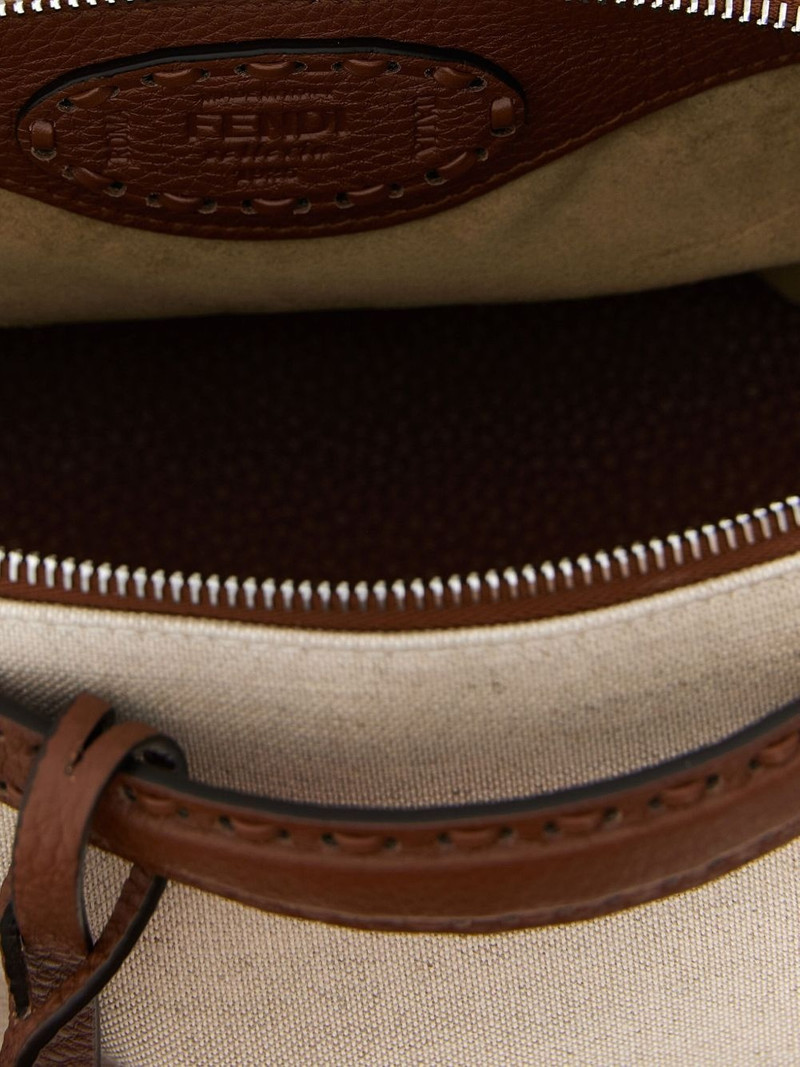 zip-top saddlery-stitching handbag 4