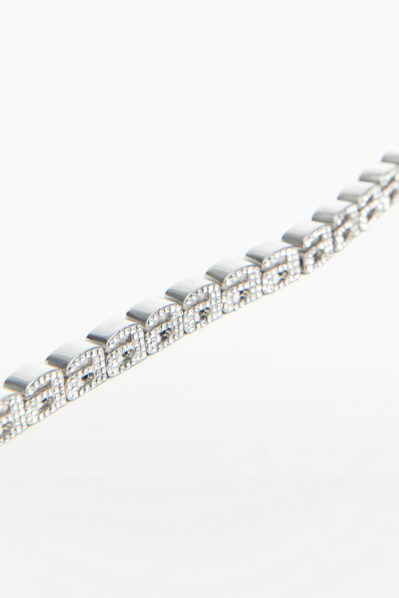 Alexander Wang DIAMANTE A TENNIS NECKLACE IN BRASS outlook