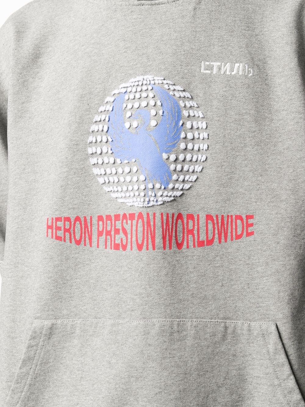 Worldwide print oversize hoodie - 5