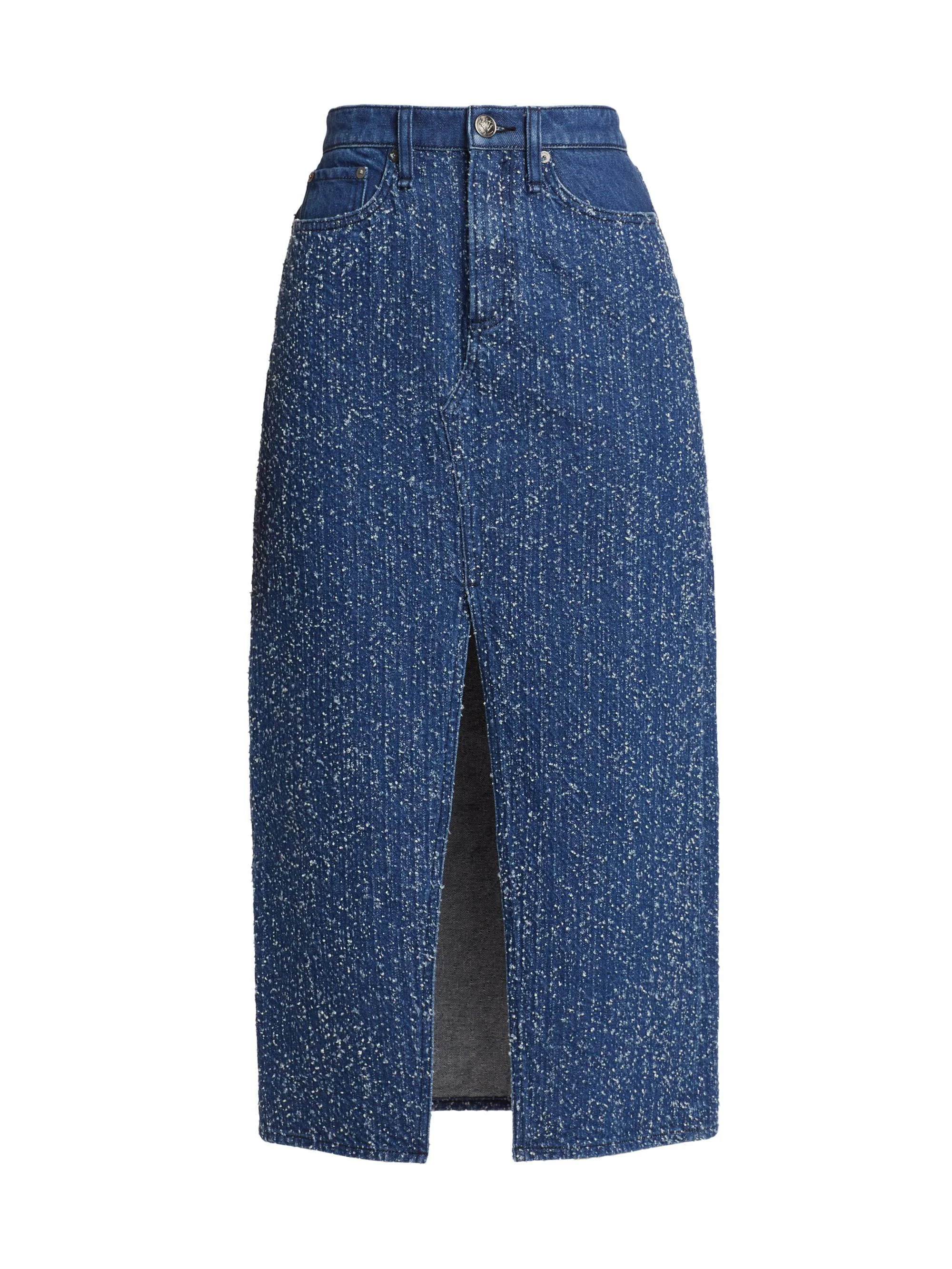 Women's Clara Midi Skirt - Mid Tweed - 1